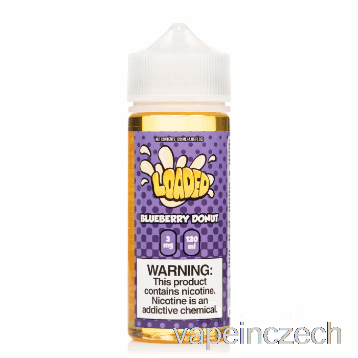 Borůvkový Donut - Plněný E-liquid - Nemilosrdné Páry - 120ml 6mg Vape Bez Nikotinu